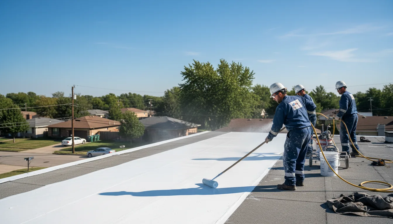 Commercial roof coating in Myrtlewood, AL near me